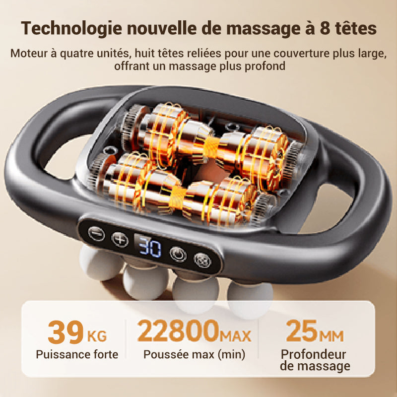 đ„ MassageGun Proâą â Pack 16 TĂȘtes + 8 Disques | DĂ©tente & RĂ©cupĂ©ration Musculaire