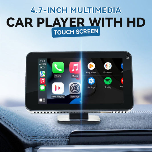 🎶 CarPlay 4.7™ – Lecteur Multimédia Auto HD avec Écran Tactile &amp; Bluetooth